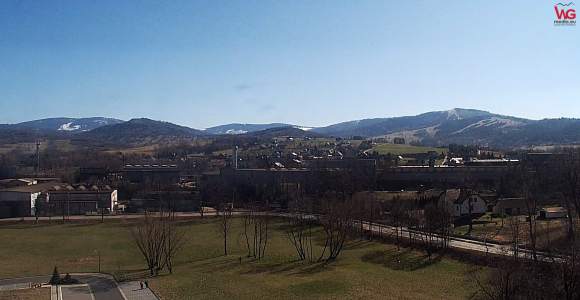 Widok z masztu Galerii Huta WG (obrotowa)